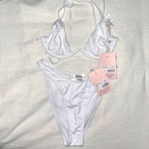 White bikini underwire top